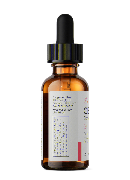 CBD Oil Drops, Naturally Flavored