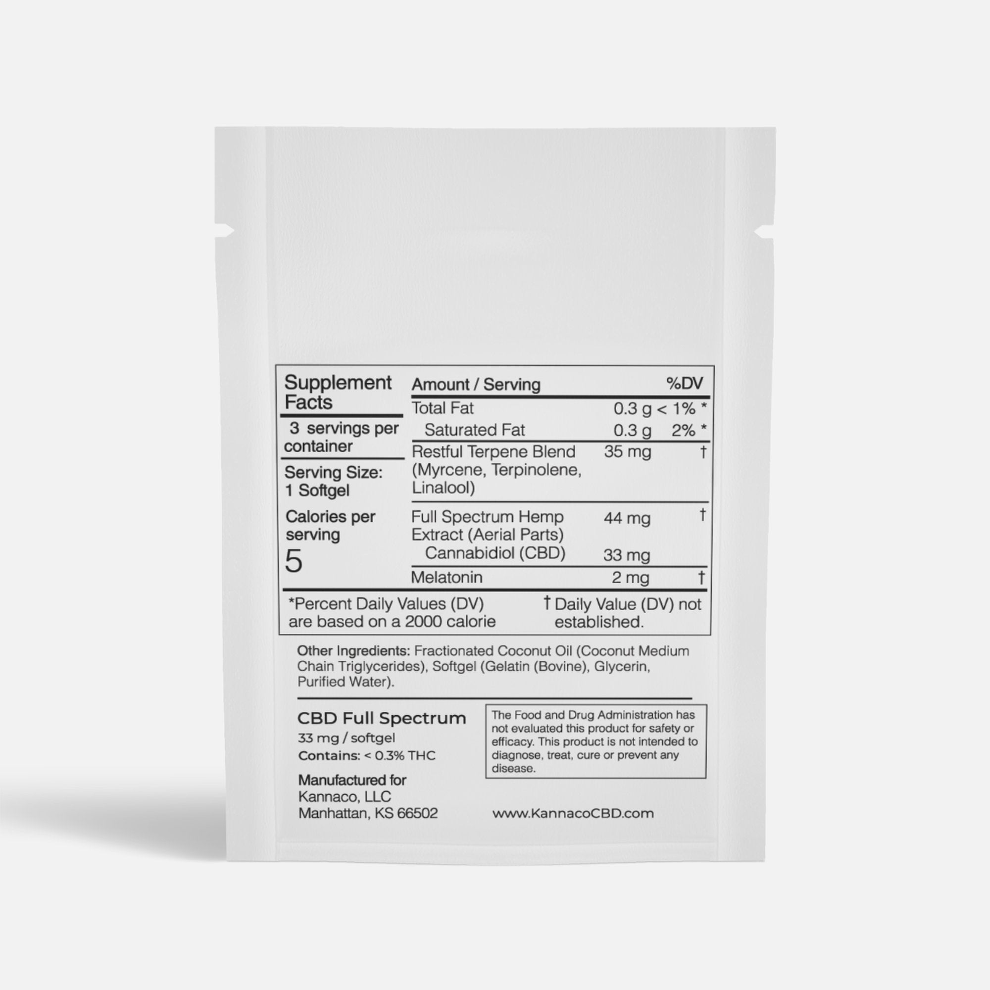 Snooze Sample Packet - 3 Capsules