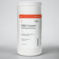 Kannaco CBD Cream Cooling Formula 16 oz backbar jar, front view with lid on