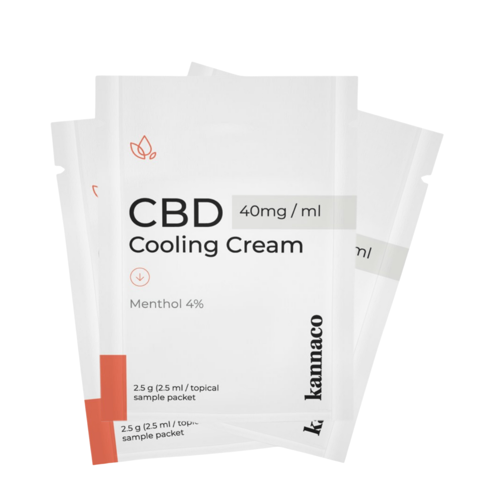 Cooling Cream Product Sample Packet