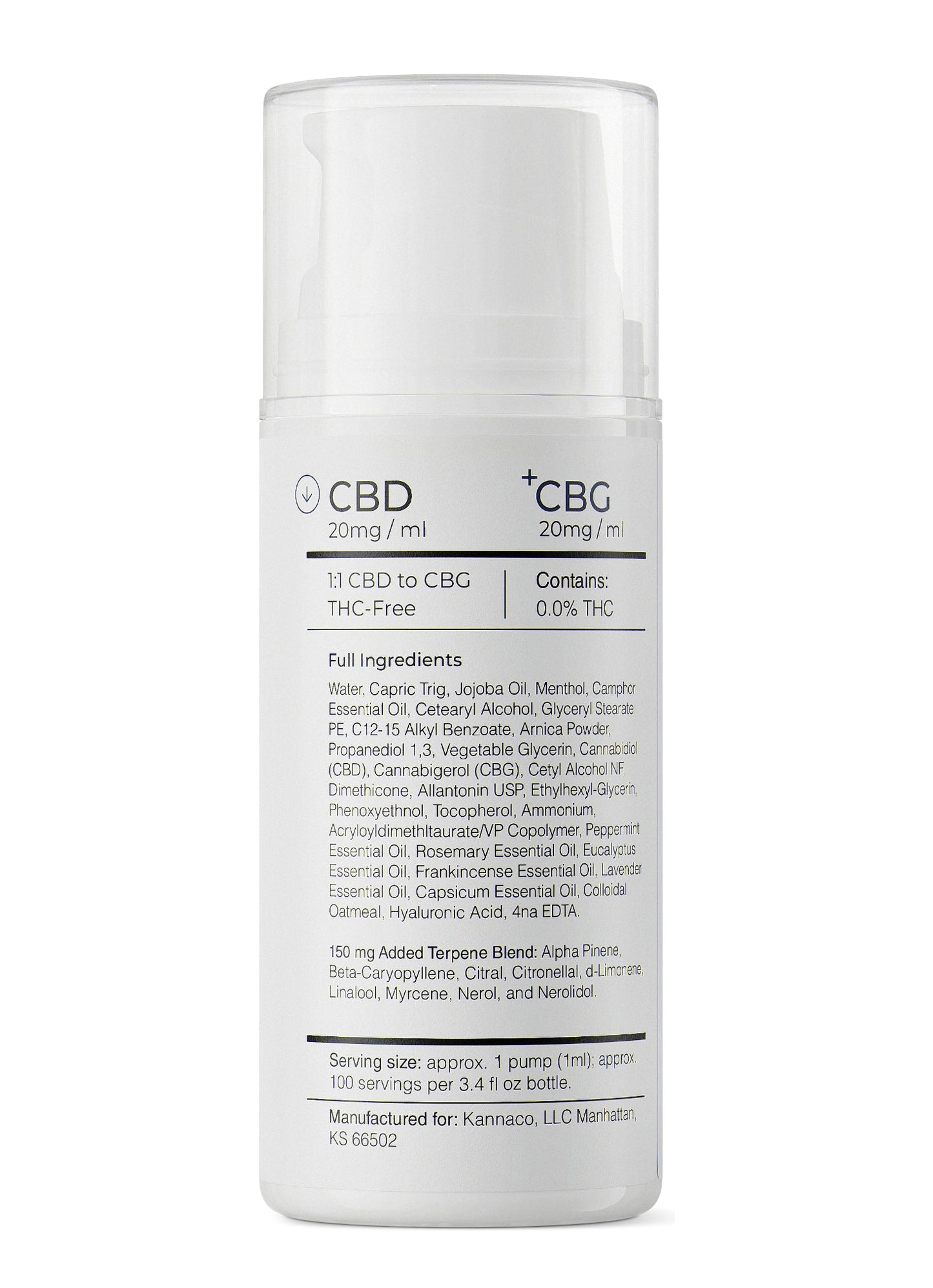 Pro Cream CBD+CBG (THC-Free)